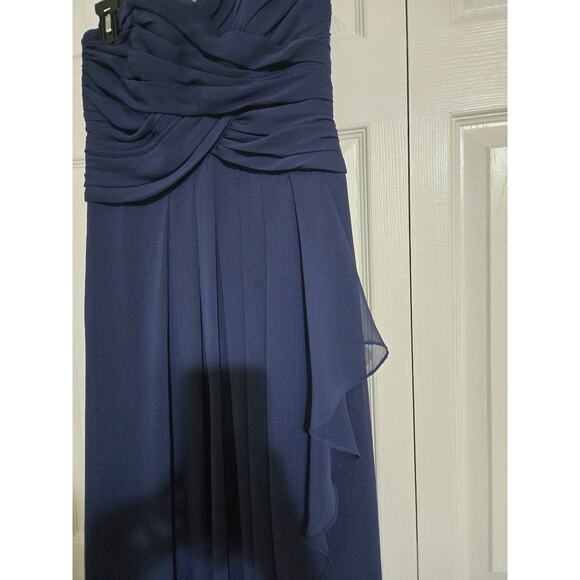 David's bridal size 4 women's navy blue formal dress - Picture 2 of 12